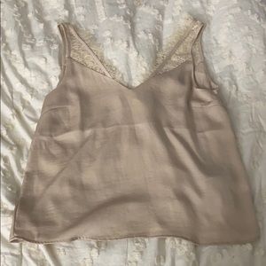 HM silk lace tank top